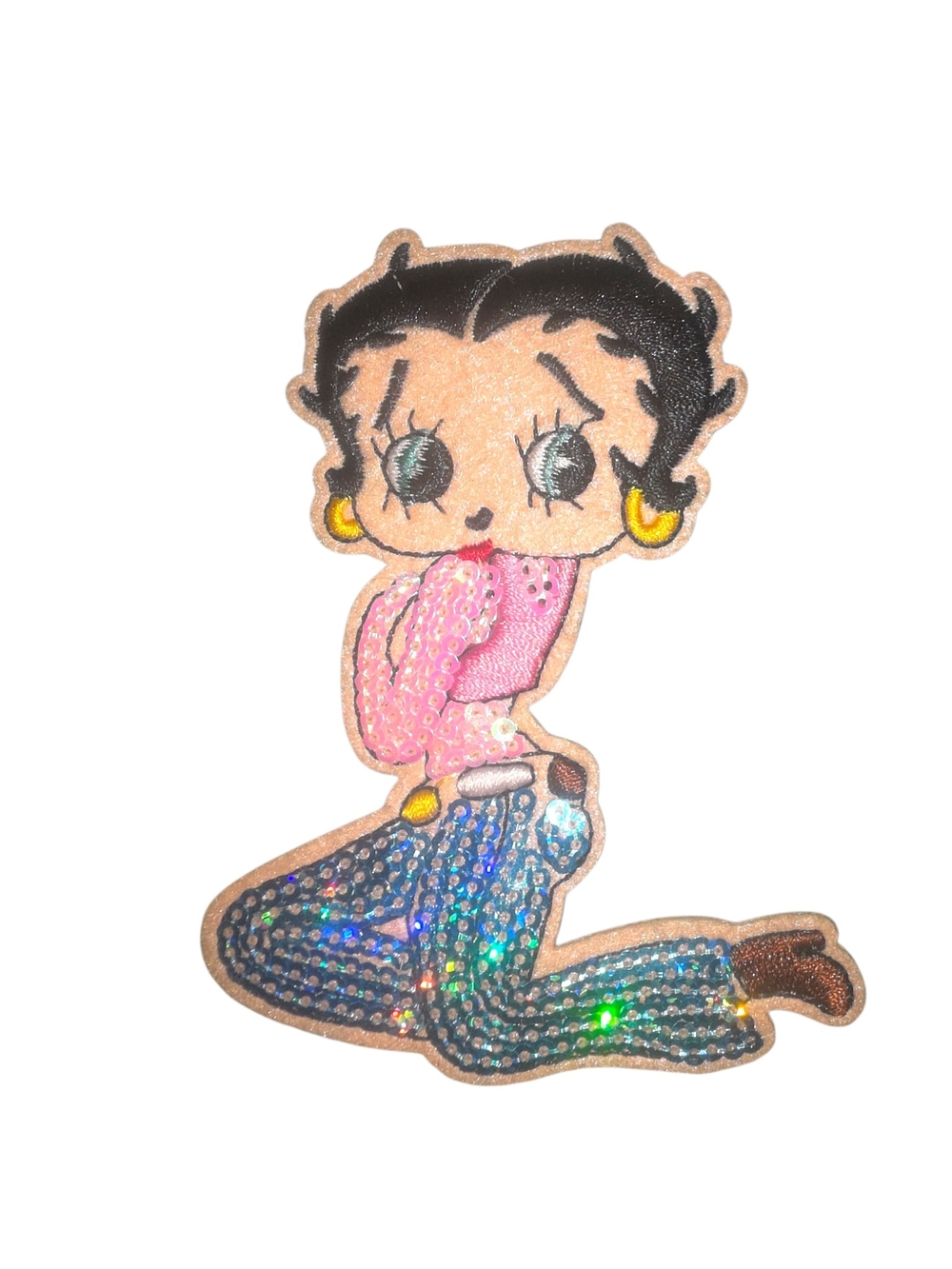 Betty Boop Sequins Iron-On Patch